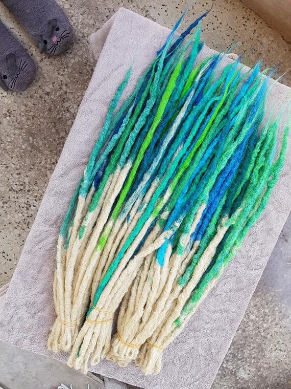 Knotty Synthetic Dreads Dreadlocks Hair Extensions How long can you wear Synthetic Dreadlock Extensions? main image 3