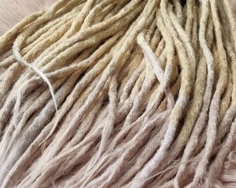 CLEARANCE SALE [full set of temporary synthetic dread extensions] knotty natural look locks dreadlock dreadlocks ombre iconic faux lox