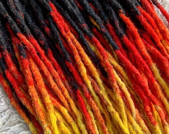 CLEARANCE SALE [full set of temporary synthetic dread extensions] knotty natural look locks dreadlock dreadlocks ombre iconic