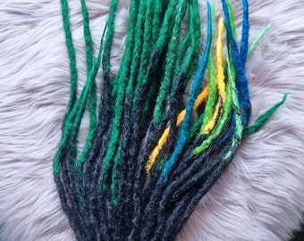 CLEARANCE SALE [permanent synthetic extensions] knotty natural look locks dreadlock dreadlocks iconic
