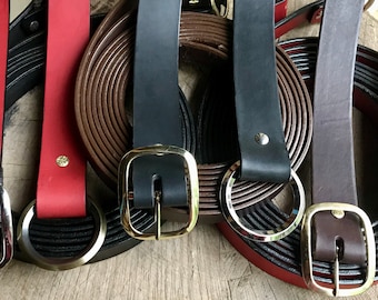 1.5" wide medieval leather belt
