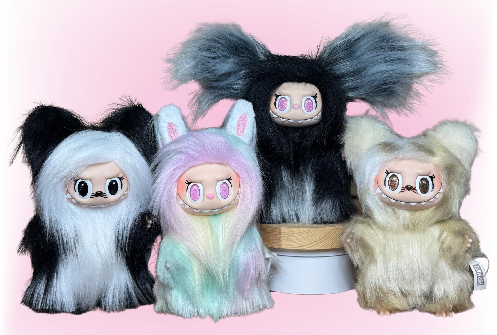 y♡mama＊*☺︎　カスタムジモ　ZIMOMO ぬいぐるみ 3種セット POP MART（ポップマート） POP MART THE MONSTERS 10th Anniversary
