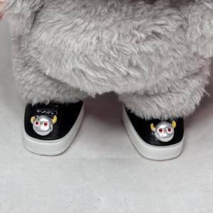 Labubu 3D Printed Sneakers with Cute Monster Embellishment – Doll Shoes for 17cm Figures