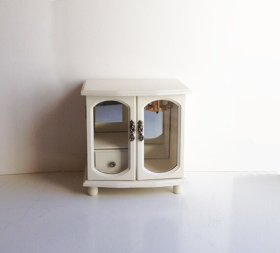 Vintage Wood Jewelry Case Upcycled / Painted Jewelry Box / Etsy