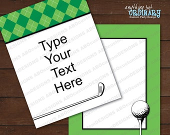 EDITABLE Golf Party Sign Templates | Printable ParTEE 8.5" x 11" Vertical Wall Signs | INSTANT DOWNLOAD | digital file