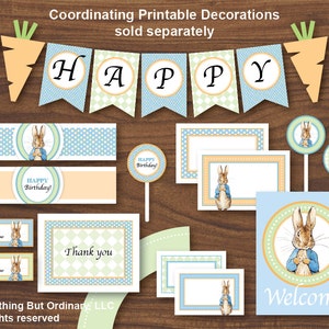 Peter Rabbit Birthday Party Invitation | Printable Vintage Peter Rabbit ...