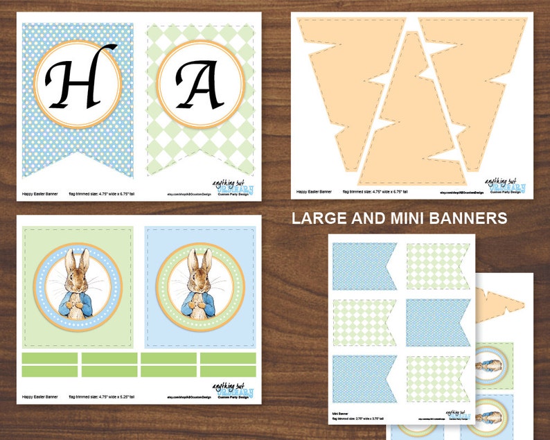 Peter Rabbit Easter Decorations INSTANT DOWNLOAD DIY Etsy