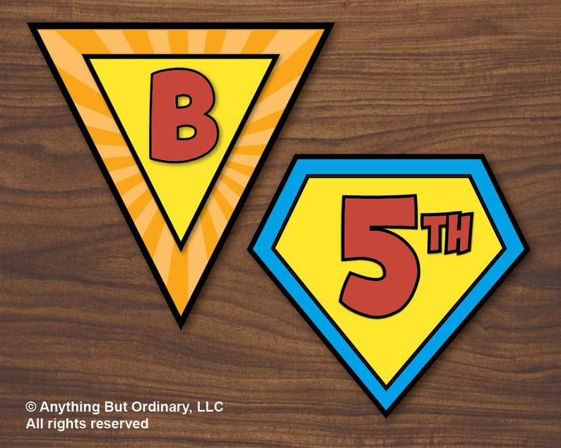PERSONALIZED Superhero Birthday Banner DIY printable digital Etsy