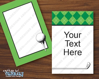 Golf Editable Party Signs, Printable Golf ParTEE Wall Signs, INSTANT DOWNLOAD, digital file