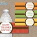 DIY Thanksgiving Water Bottle Labels, Gather Together Give Thanks Eat ...