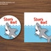 Shark Bait Favor Tags Printable Round Shark Labels INSTANT DOWNLOAD Digital File - Etsy