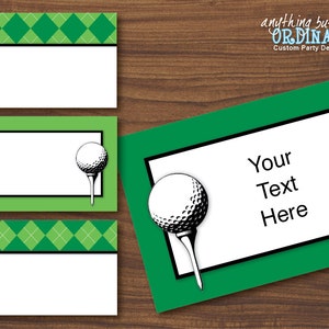 Golf Party Favor Tags, Large Editable Golf Partee Label Cards, INSTANT ...