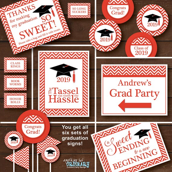 Download Decorations Diy Pink Grad Party Bundle Svg Announcement Invitation Printable Graduation Decorations For Girls Centerpieces Paper Party Supplies Paper