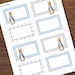 Large Peter Rabbit Favor Tags, Blue and Gray Editable Label Cards, Name ...