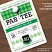 Golf Party Favor Tags, Large Editable Golf Partee Label Cards, INSTANT ...