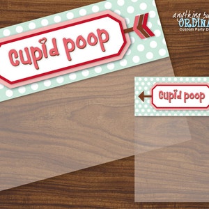 Cupid Poop Bag Toppers, DIY Valentine Bagtopper, Editable Treat Bag ...