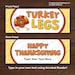 Printable Turkey Legs Treat Bag Labels | Editable Thanksgiving Bag ...