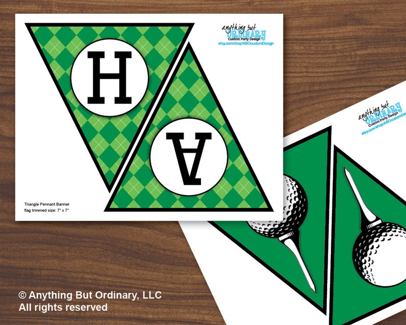 Golf Birthday Banner ParTEE Printable Golf Banner 40th | Etsy
