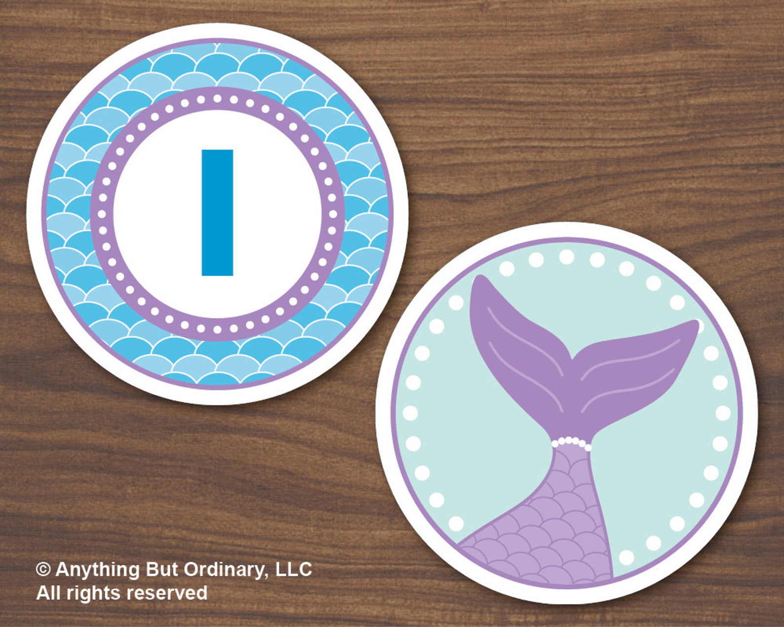 DIY Mermaid It's a Girl Banner INSTANT DOWNLOAD Printable - Etsy