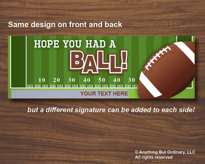 Football Bag Toppers Have a BALL Football Treat Bag Labels Etsy