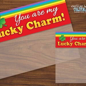 Lucky Charm St. Patrick&#39;s Day Bag Toppers, Printable St. Pat&#39;s Lucky Charm Labels, INSTANT DOWNLOAD digital file