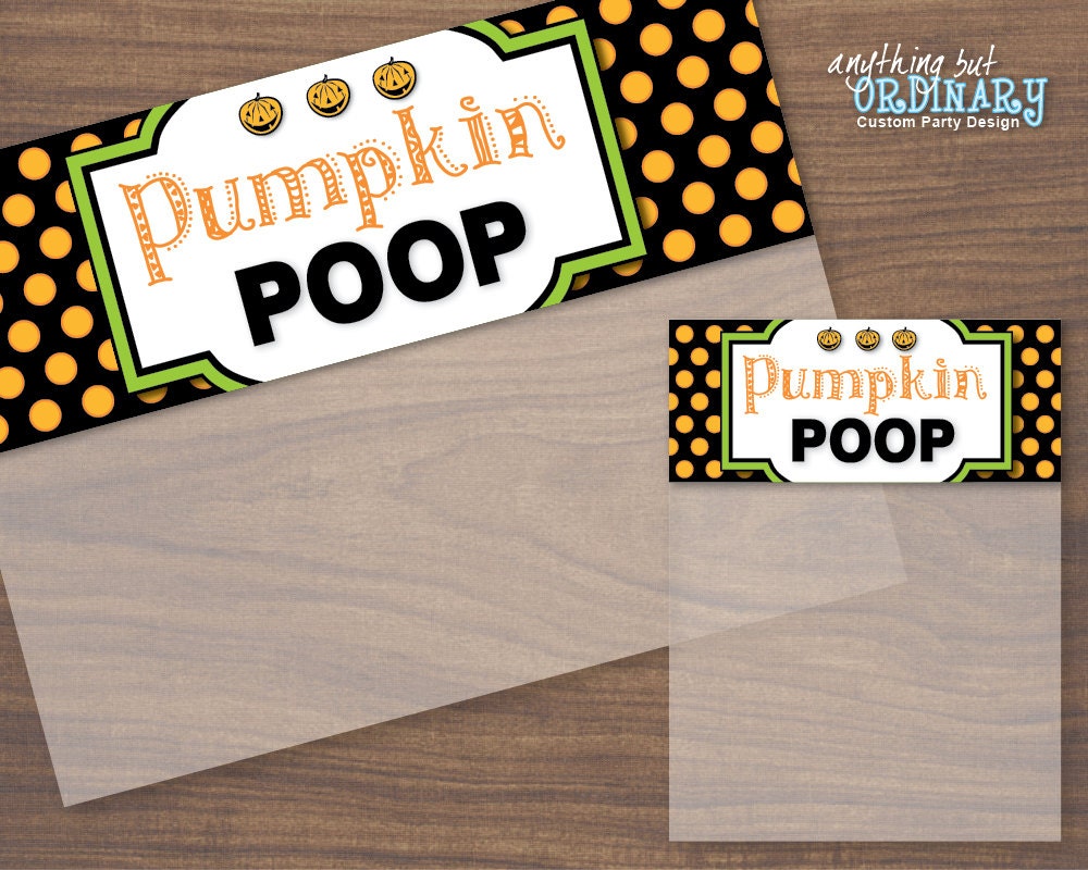 Pumpkin Poop, Editable Halloween Bag Toppers, Treat Bag Labels, INSTANT DOWNLOAD Printable Digital File - Etsy pumpkin-poop-editable-halloween-bag-toppers-treat-bag-labels-instant-download-printable-digital-file-etsy