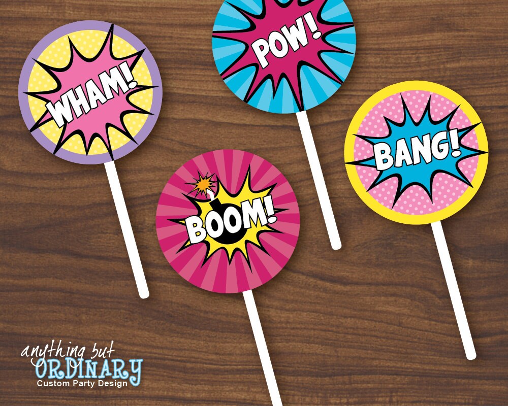 Girls Superhero DIY Party Circles for Cupcake Toppers, Supergirl Favor Labels, INSTANT DOWNLOAD, Digital Printable File - Etsy girls-superhero-diy-party-circles-for-cupcake-toppers-supergirl-favor-labels-instant-download-digital-printable-file-etsy