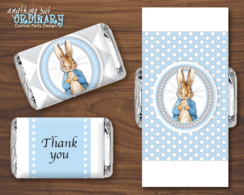 Rabbit Gray Peter Blue Mini Candy SmallEtsy And Labels Bar FK15lJc3Tu