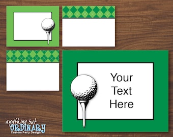 Golf Editable Party Signs, Printable Golf ParTEE Wall Signs, INSTANT DOWNLOAD, digital file