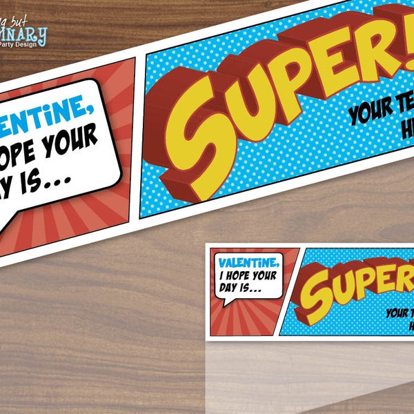 Superhero Valentine - Etsy