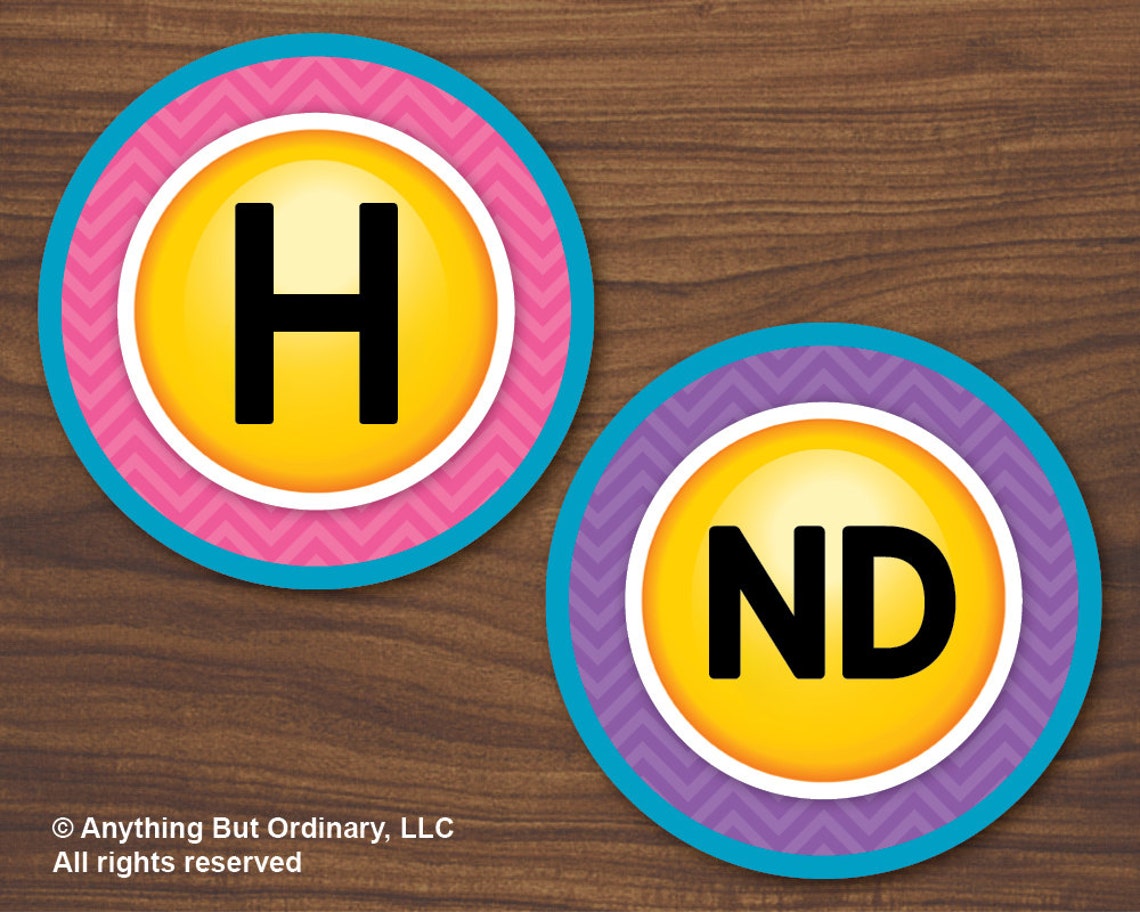 Emoji Banner Printable Girl's Emoji Birthday Banner DIY Etsy