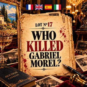 Juego de misterio y asesinato para resolver – Lote n.° 17 – Expediente de caso sin resolver, juego de detectives, misterio criminal, investigación policial