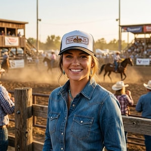 Wilder Than The West Trucker Cap | Desert Cactus Western Patch inspired
