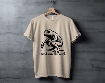 Je pourrais faire ce t-shirt grenouille bizarre