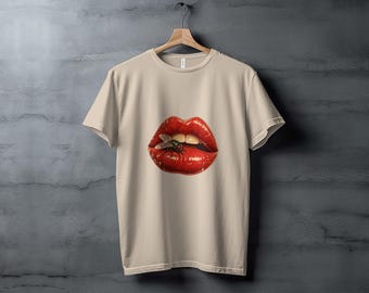 Red Lips and Fly Tee