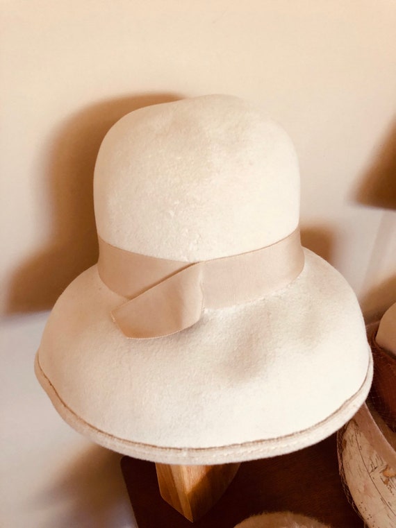 cream ladies hat