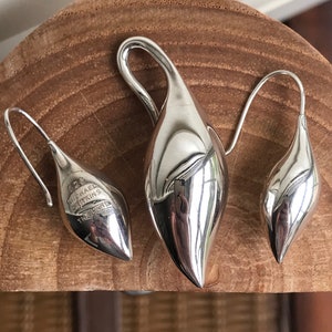 Statement Necklace  Sterling Silver Necklace Set  Designer Jewelry  Michael Dawkins  Gift for Her  Anniversary Gift Valentines Gift for her