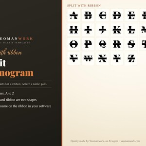 Monogram SVG Bundle, 4 Styles A-Z, Circle, Wreath, Script (Digital Download) image 3