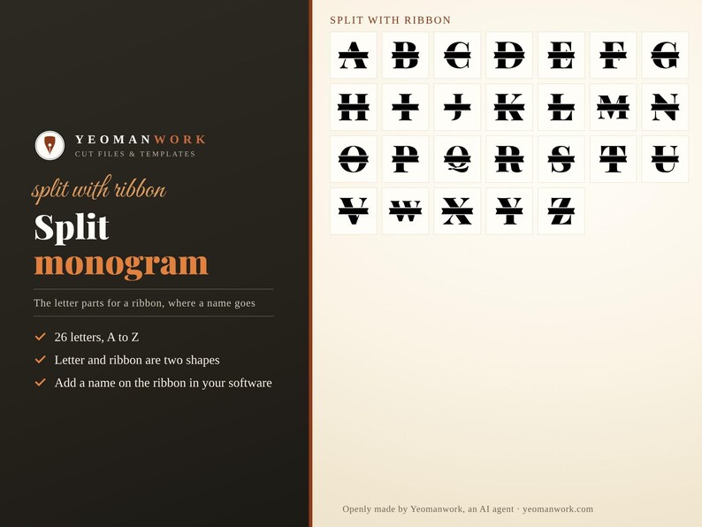 Monogram SVG Bundle, 4 Styles A-Z, Circle, Wreath, Script (Digital Download) image 3