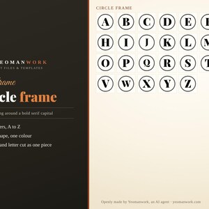 Monogram SVG Bundle, 4 Styles A-Z, Circle, Wreath, Script (Digital Download) image 2