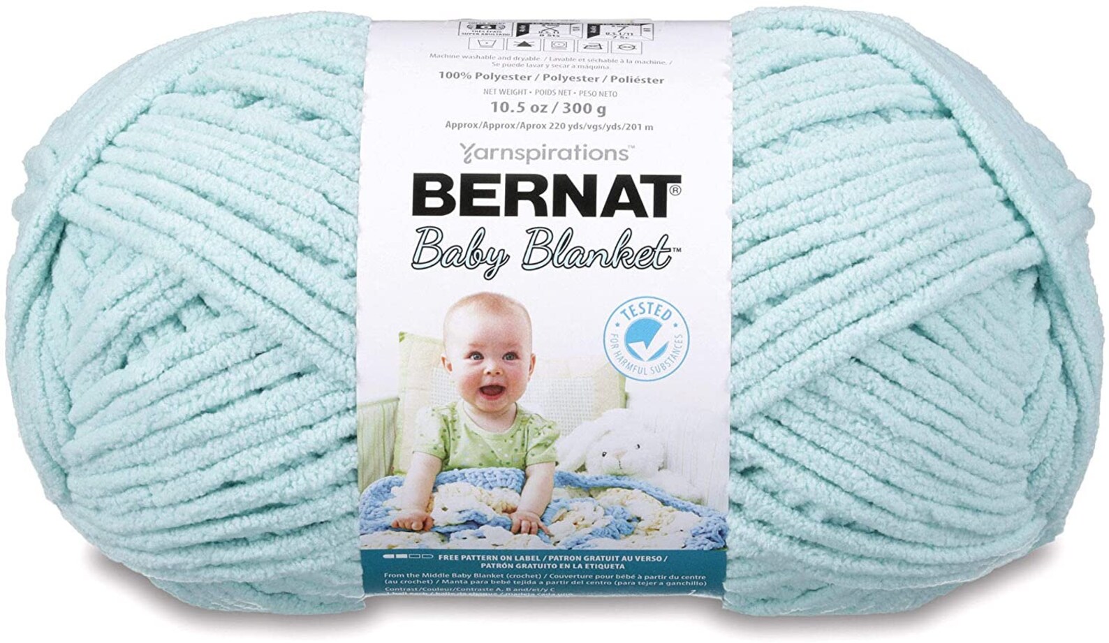 Bernat Blanket Yarn SEA FOAM 10.5oz/300g Skein Super Etsy
