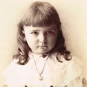 Vintage Studio Portrait: Little Boy with Cherub Face (Digital Download)