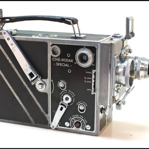 Vintage Cine-Kodak Special 16MM Film Camera: 1940s Kodak 25MM Lens - Rare, Vintage, Working Professional Movie Camera with Free Shipping