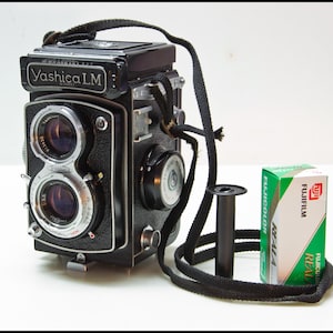 Yashica LM Camera TLR - Rare 1960s Vintage 120MM Twin Lens Reflex Medium Format Film Camera ~ Square (6X6) - 2 1/4 X 2 1/4 and Free Shipping