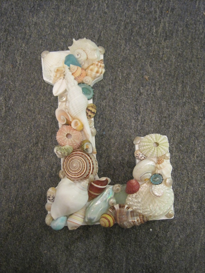 Beach Decor Shell Letters LOVE Multicolor Shell Letters | Etsy