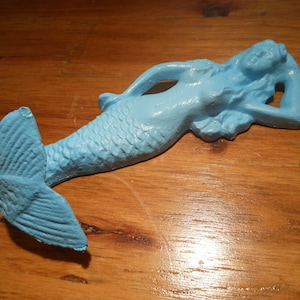 Beach Decor Blue Mermaid Wall Hook - Mermaid Decor - Wall hook - Coastal home decor - Beach