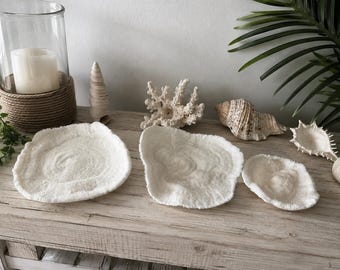 Lg Natural Bowl Corals - White Coral - CHOOSE 1 pc- Beach House - Beach Decor - Coastal Home Decor - Jewelry Holder - Centerpiece - Catchall