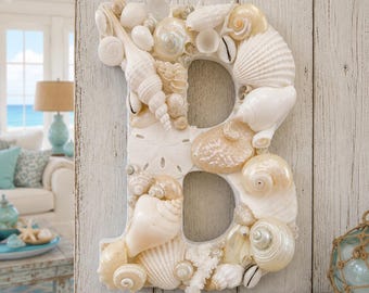 Beach Decor Shell Letter 
