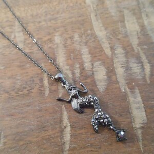Mermaid Necklace - Smoky Rhinestone Mermaid Necklace