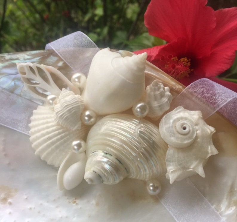 Handmade Ring Bearer Holder With Shells Ring Bearer Holder Etsy